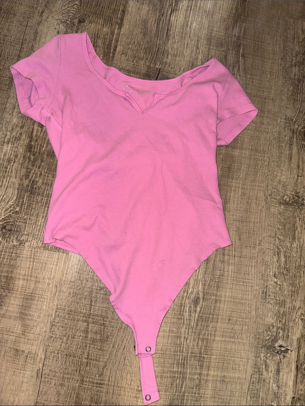aerie Girls' Pink Short-Sleeve Bodysuit